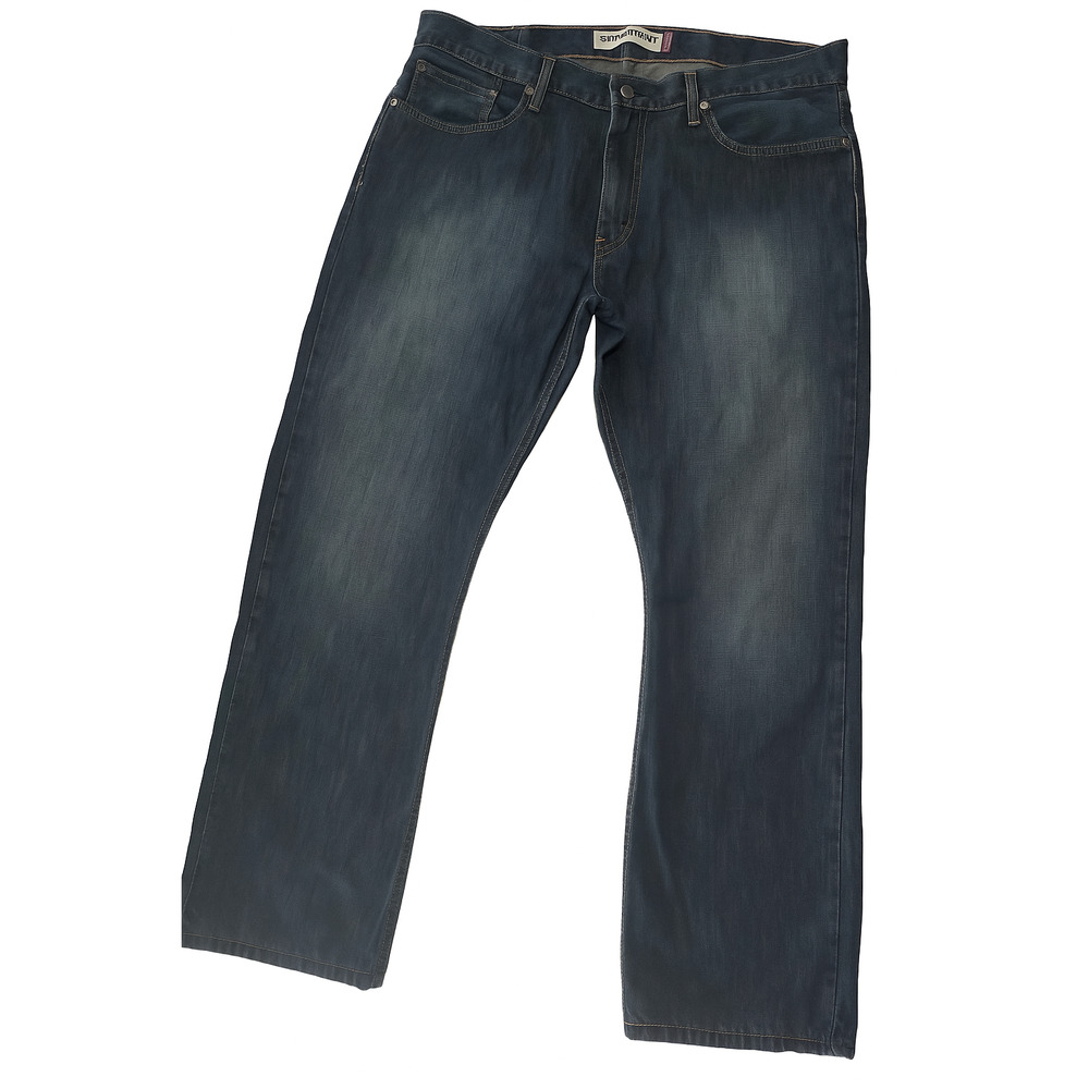 Levi's 514 Slim Straight Jeans Men's W38 L30 Dark Blue Wash 100% Cotton Denim